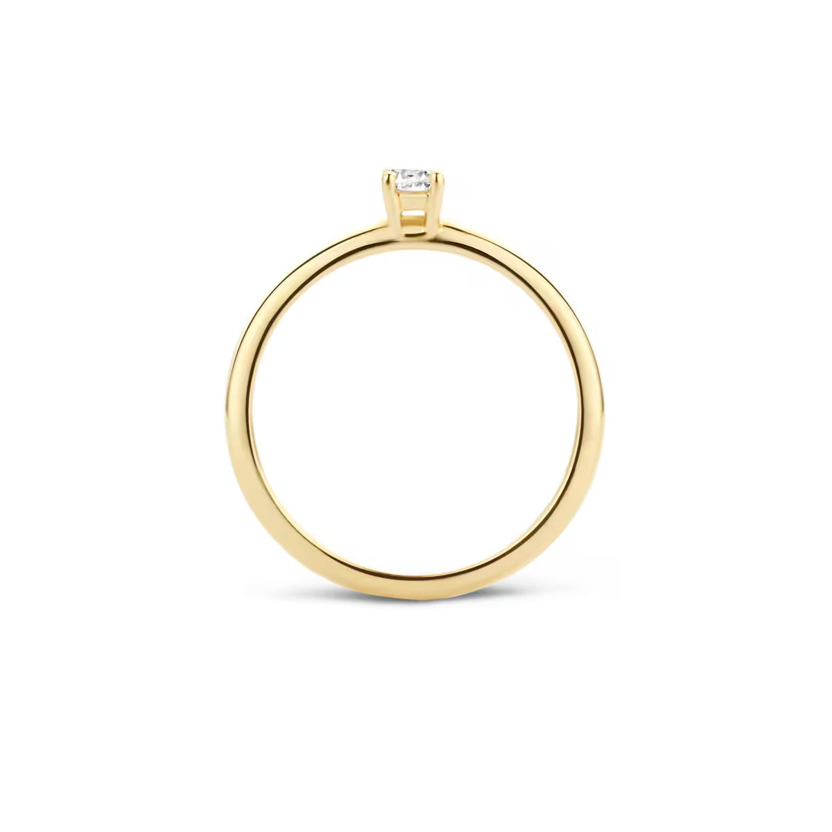 Blush ring - Or jaune 14 carats avec Zircone