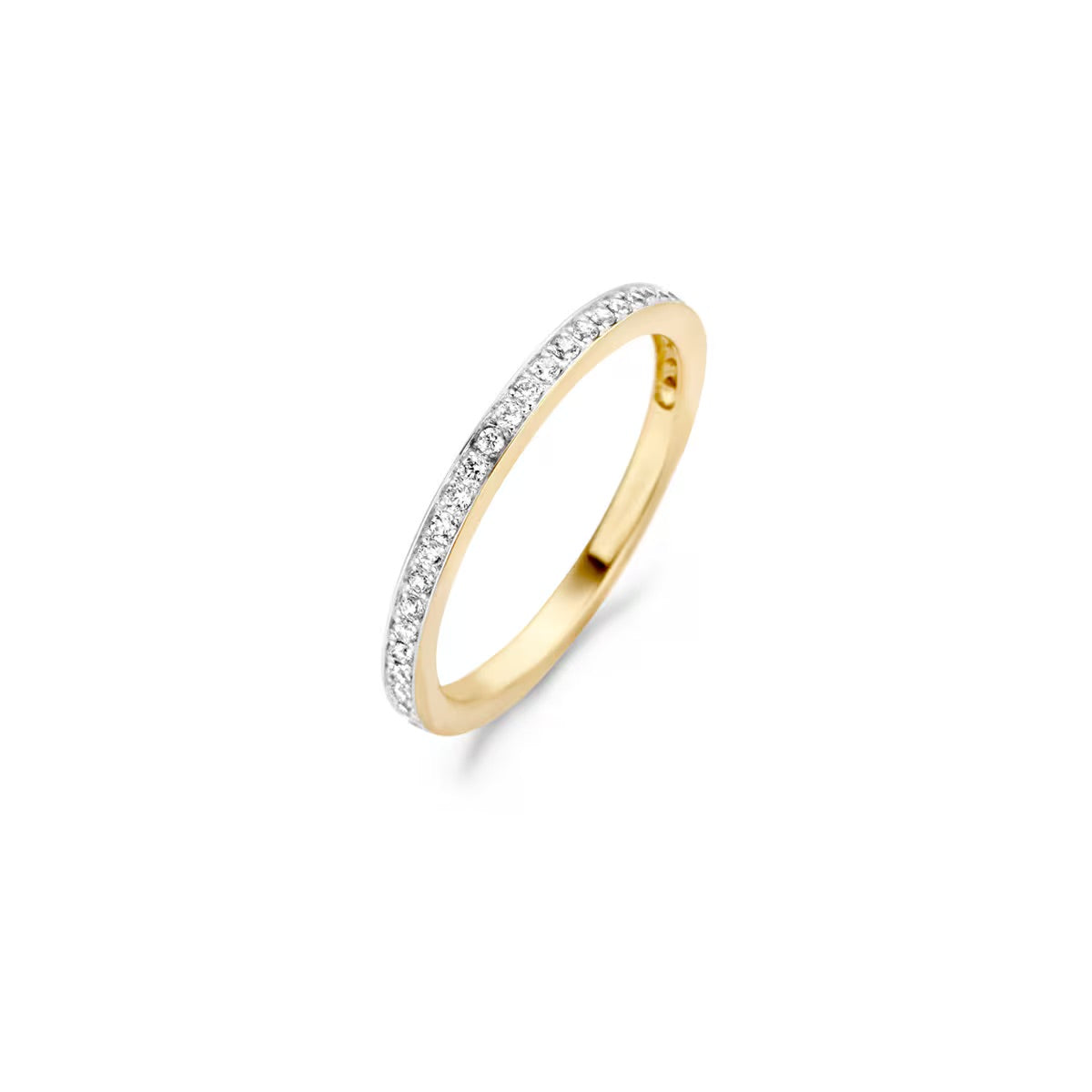 Blush ring Or blanc ou jaune 14 carats avec Zircone