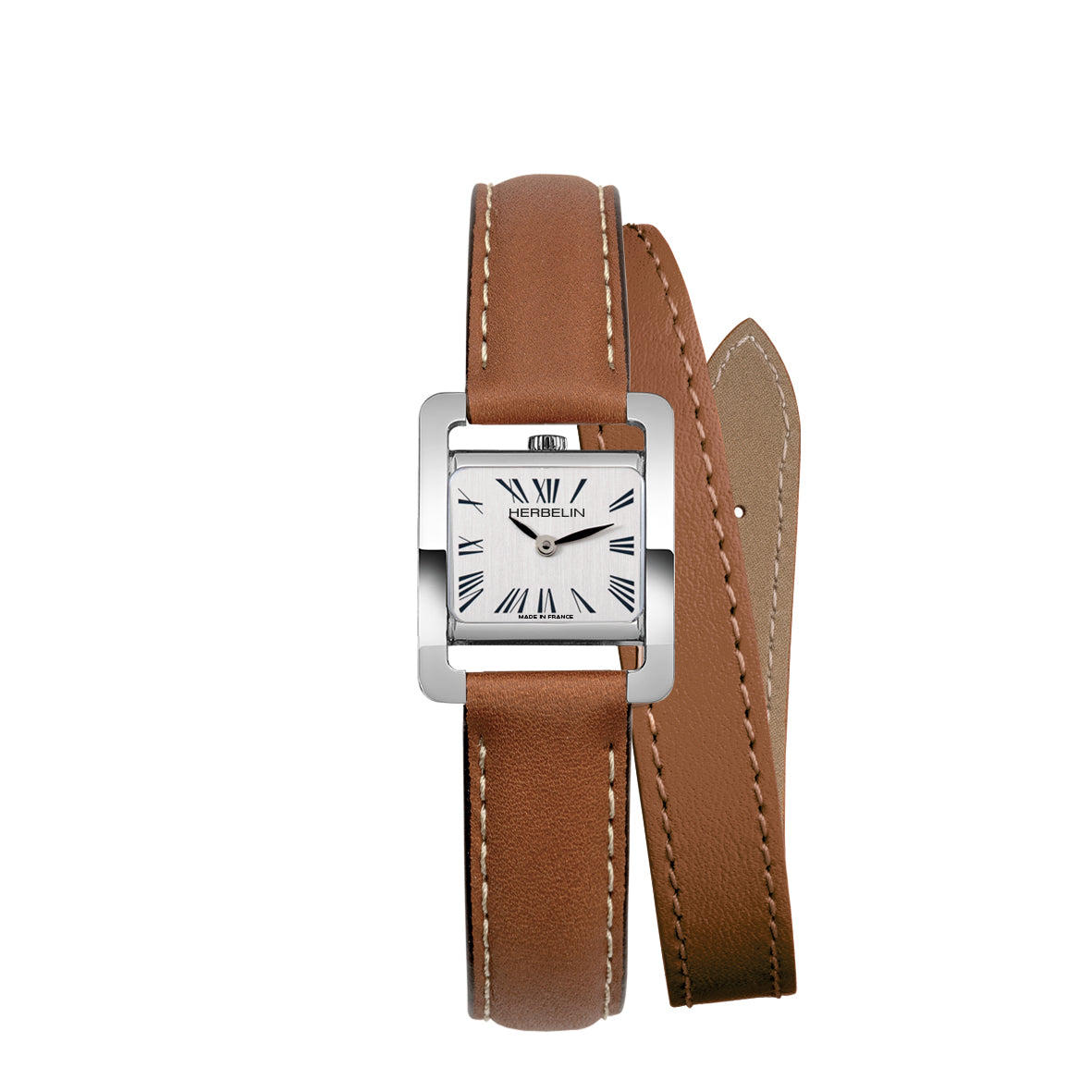 Montre Herbelin Ve Avenue-feme en acier et cuir