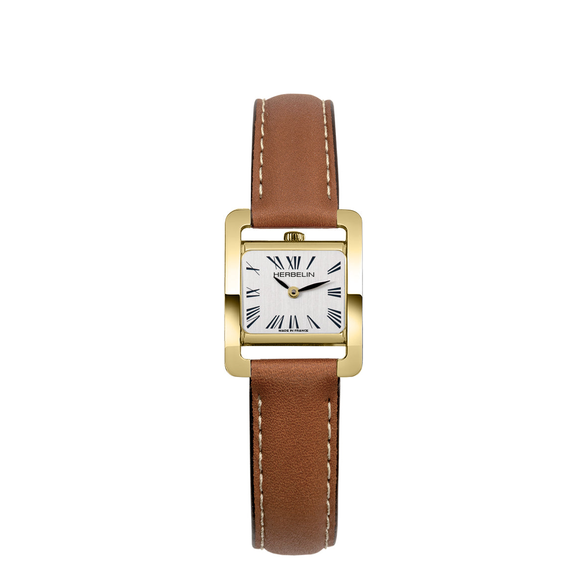 Montre Herbelin Femme Ve AVENUE – QUARTZ – ACIER & CUIR BRUN
