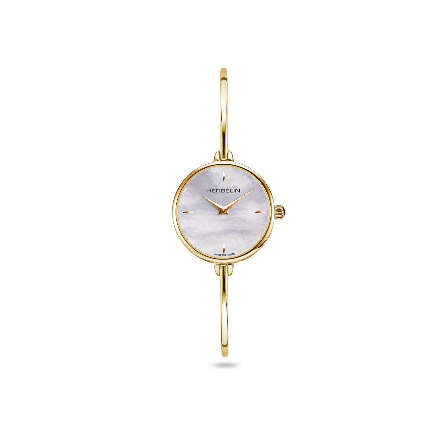 Montre Herbelin Fil femme QUARTZ PVD OR JAUNE & NACRE BLANCHE
