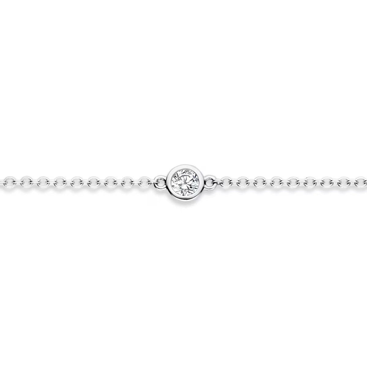 Blush armband Or blanc 14k avec Zircone