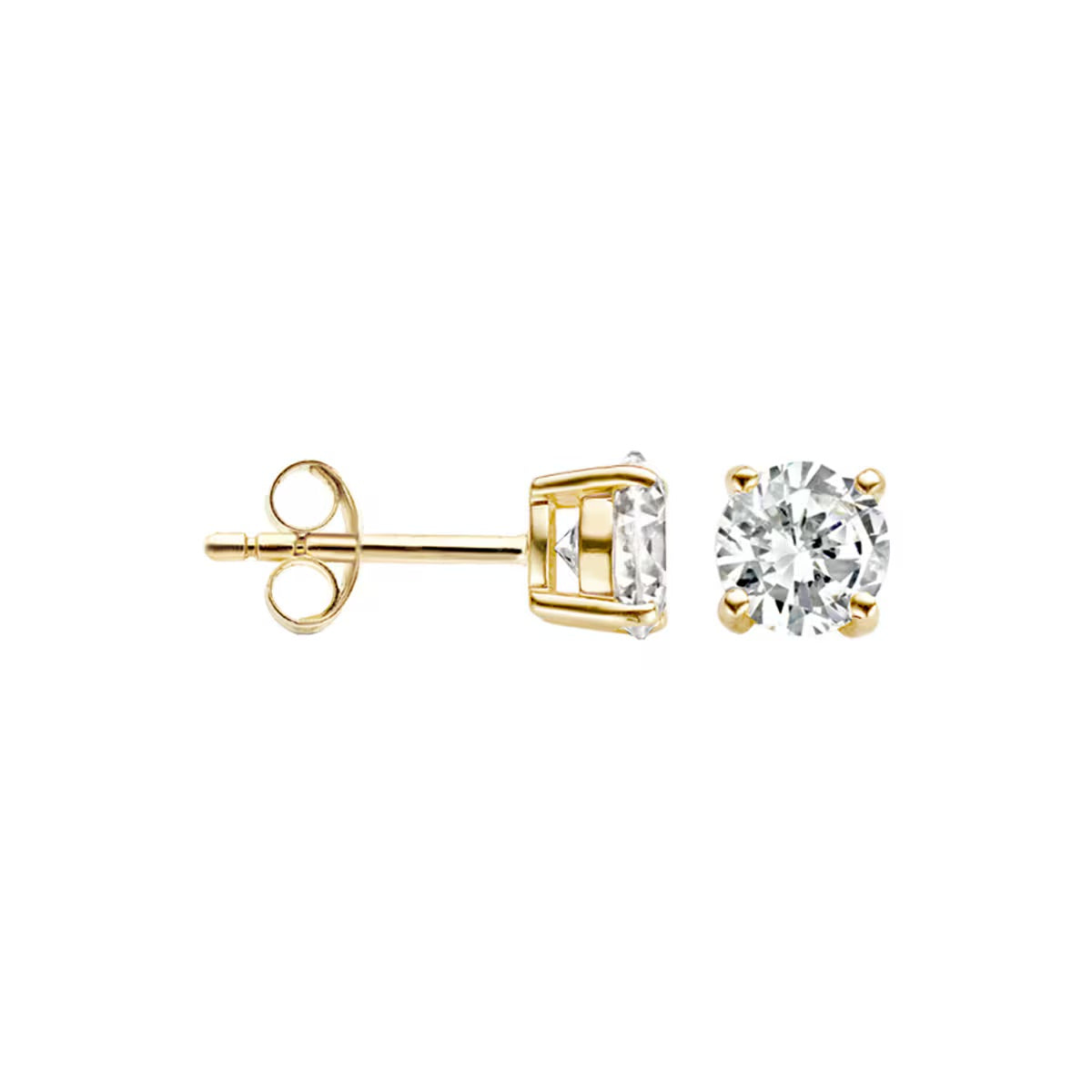 Blush Oorknoppen Or jaune 14 carats avec Zircone
