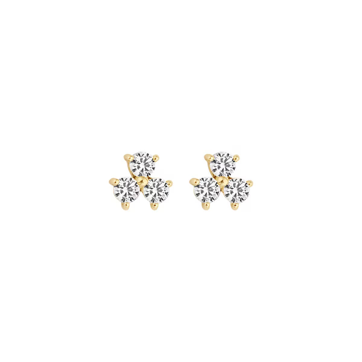 Blush Oorknoppen Or jaune avec zircone
