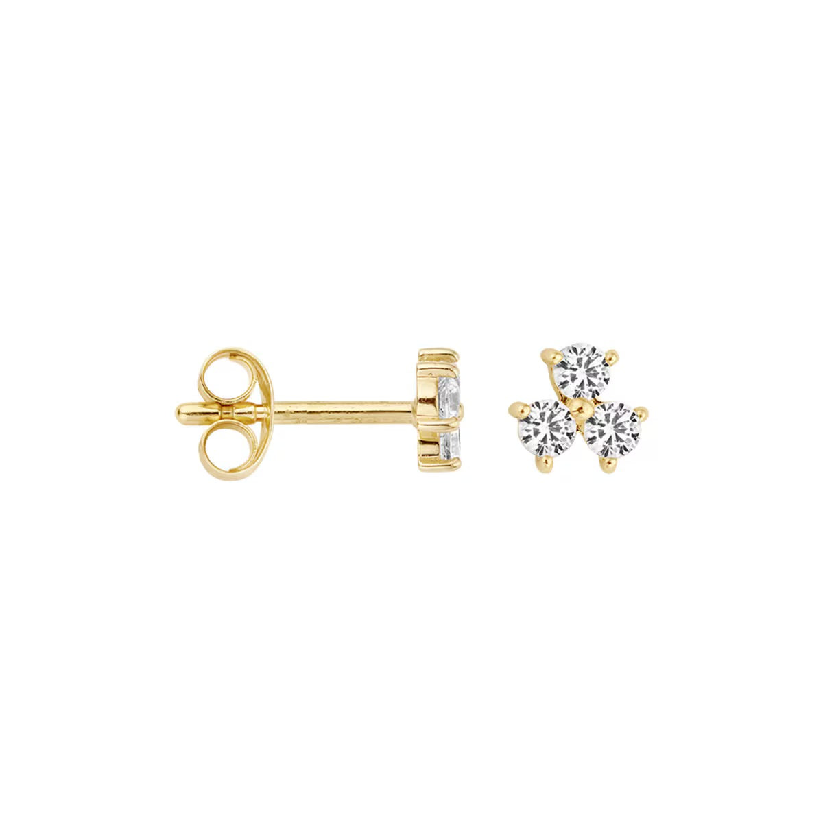 Blush Oorknoppen Or jaune avec zircone