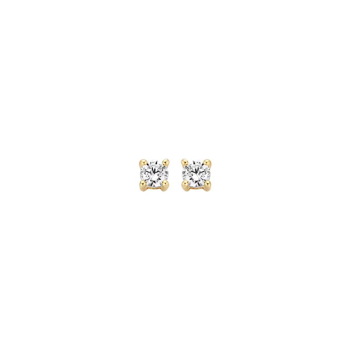Blush Oorknoppen Or jaune 14k