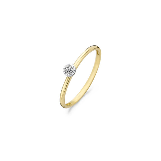 Blush ring Or jaune 14 carats avec Zircone