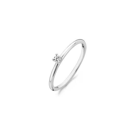 Blush ring Or blanc 14 carats