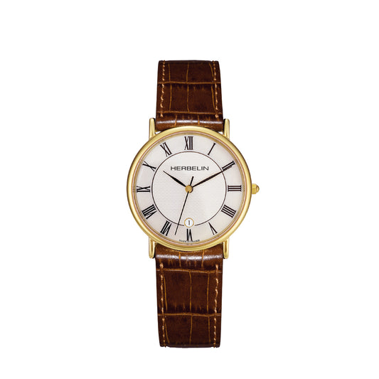 Montre Herbelin Classiques-homme en acier en cuir