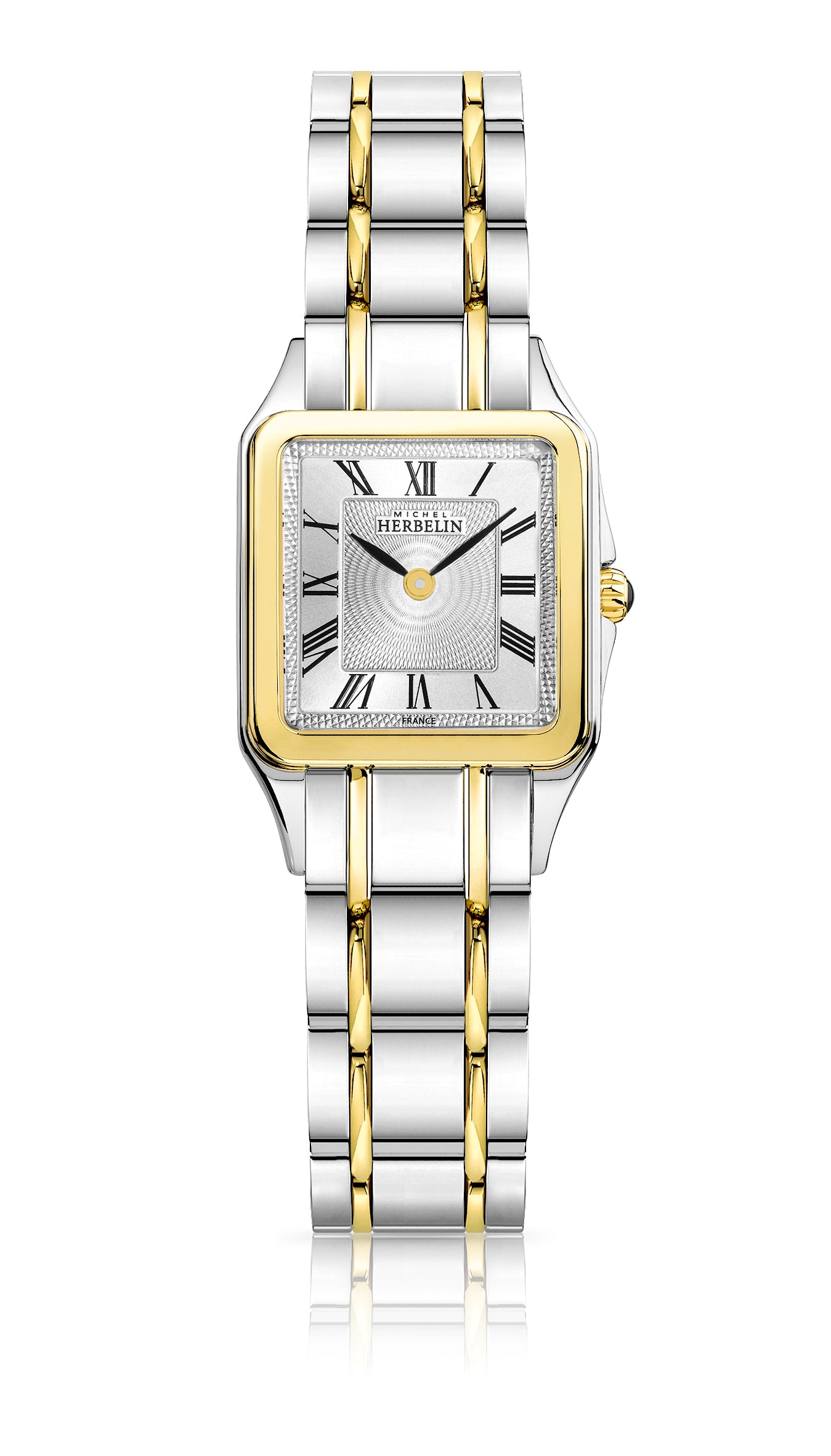 Montre Herbelin Luna-femme en acier et or jaune