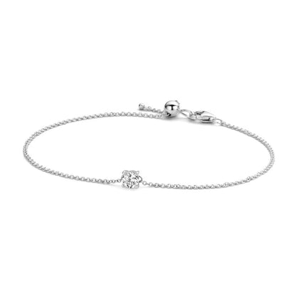 Blush armband Or blanc 14 carats avec zircons