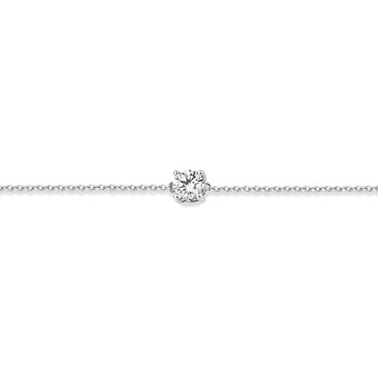 Blush armband Or blanc 14 carats avec zircons