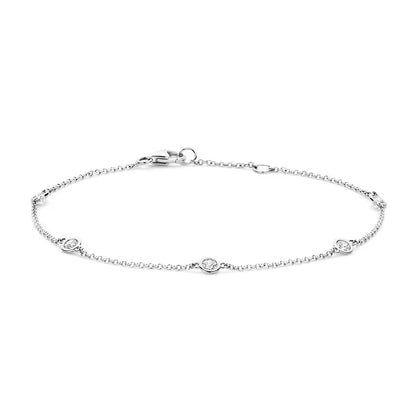 Blush armband Or blanc 14k avec Zircone