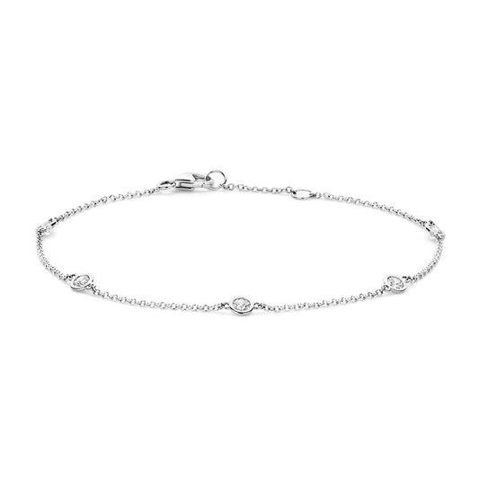 Blush armband Or blanc 14k avec Zircone