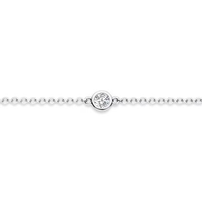 Blush armband Or blanc 14k avec Zircone