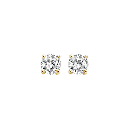 Blush Oorknoppen Or jaune 14 carats avec Zircone