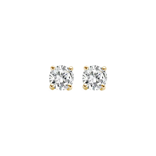 Blush Oorknoppen Or jaune 14 carats avec Zircone