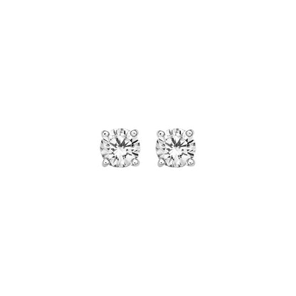Blush Oorknoppen Or Blanc 14 carats avec Zircone