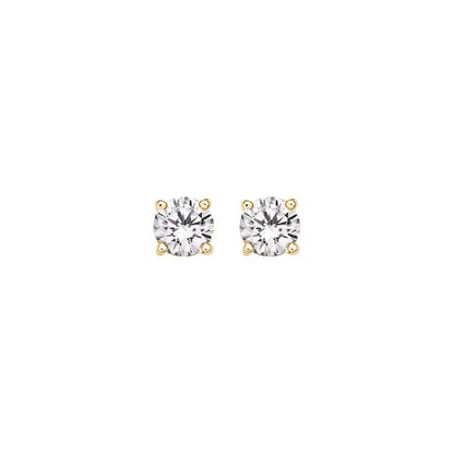 Blush Puces d'oreilles — Or jaune avec zircone