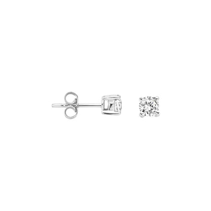 Boucles d'Oreilles - Blush Or Blanc 14 Carats