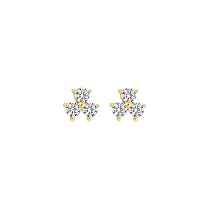 Blush Oorknoppen Or jaune avec zircone