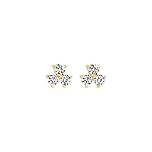 Blush Oorknoppen Or jaune avec zircone